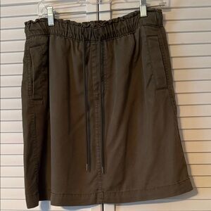 LOFT Army Green Skirt with Pockets